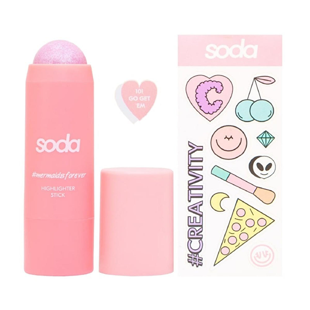 Soda Highlighter Stick - Long-Lasting Makeup Highlighting for Easy Application & Shimmering Effect - view 2