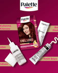 Palette Deluxe Şarap Kızılı Hair Dye - Long-Lasting Wine Red Hair Color with Nourishing Properties - view 3