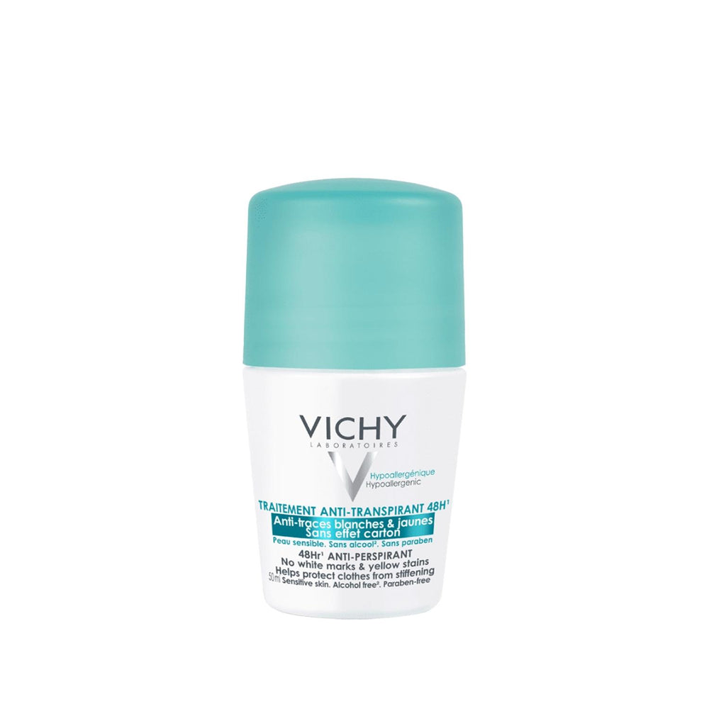 Vichy 48 Hour Anti-Transpirant Roll-On Deodorant - Long Lasting Sweat and Odor Protection, 1.69 fl oz Vichy 48 Hour Anti-Transpirant Deodorant - Long Lasting Protection Vichy Anti-Transpirant, 48 Hour Deodorant, Roll-On Deodorant, Anti-Sweat Deodorant, Long Lasting Deodorant, Anti-Transpirant Deodorant, Sweat Protection, Odor Protection, Personal Care, Hygiene Products, Cosmetics