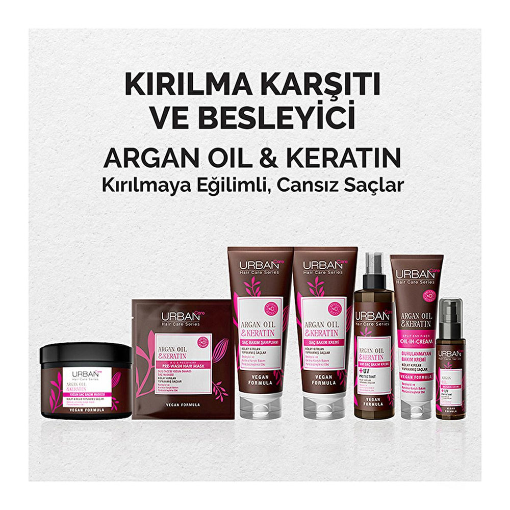 Urban Care Argan Oil & Keratin Hair Care Cream - Nourishing, Breakage Repair, Silicone & Paraben Free - 8.45 fl oz - view 2