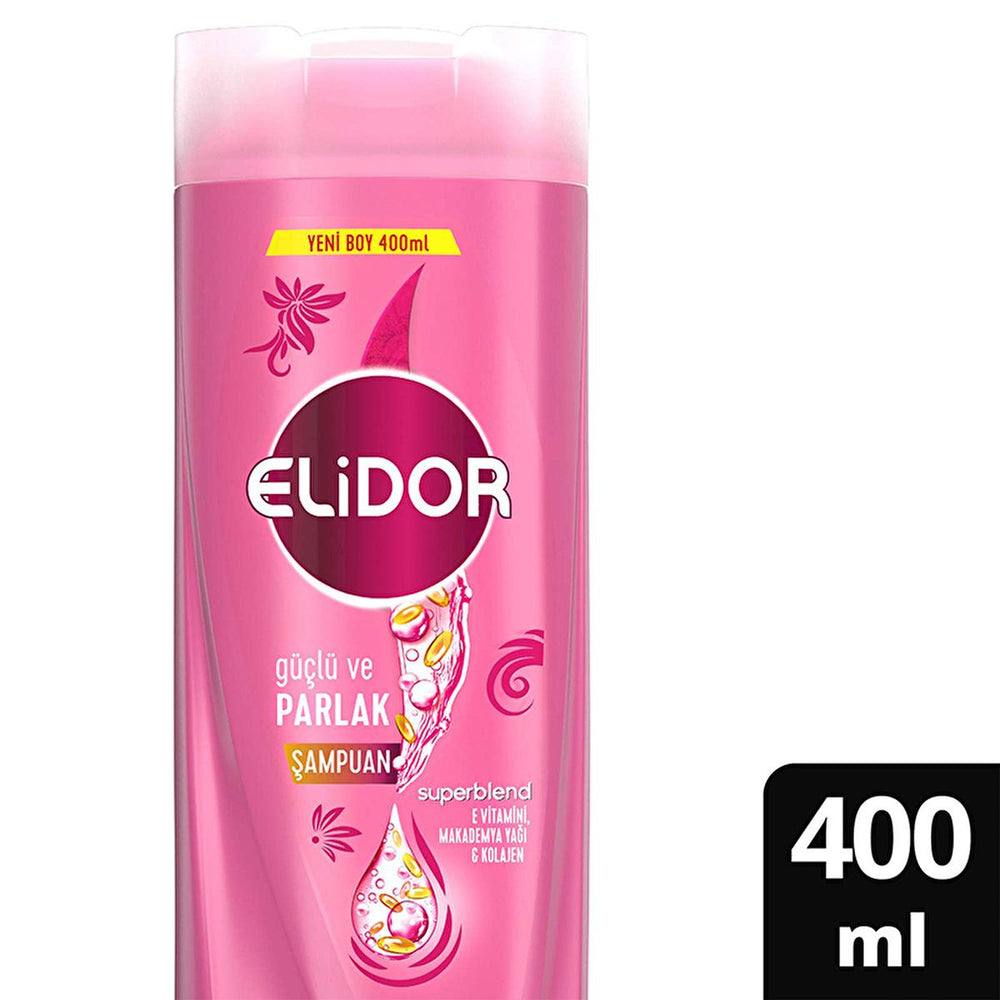 Elidor Superblend Strengthening & Shiny Hair Shampoo - 13.53 fl oz - Collagen, E Vitamin, Macadamia Oil - view 4
