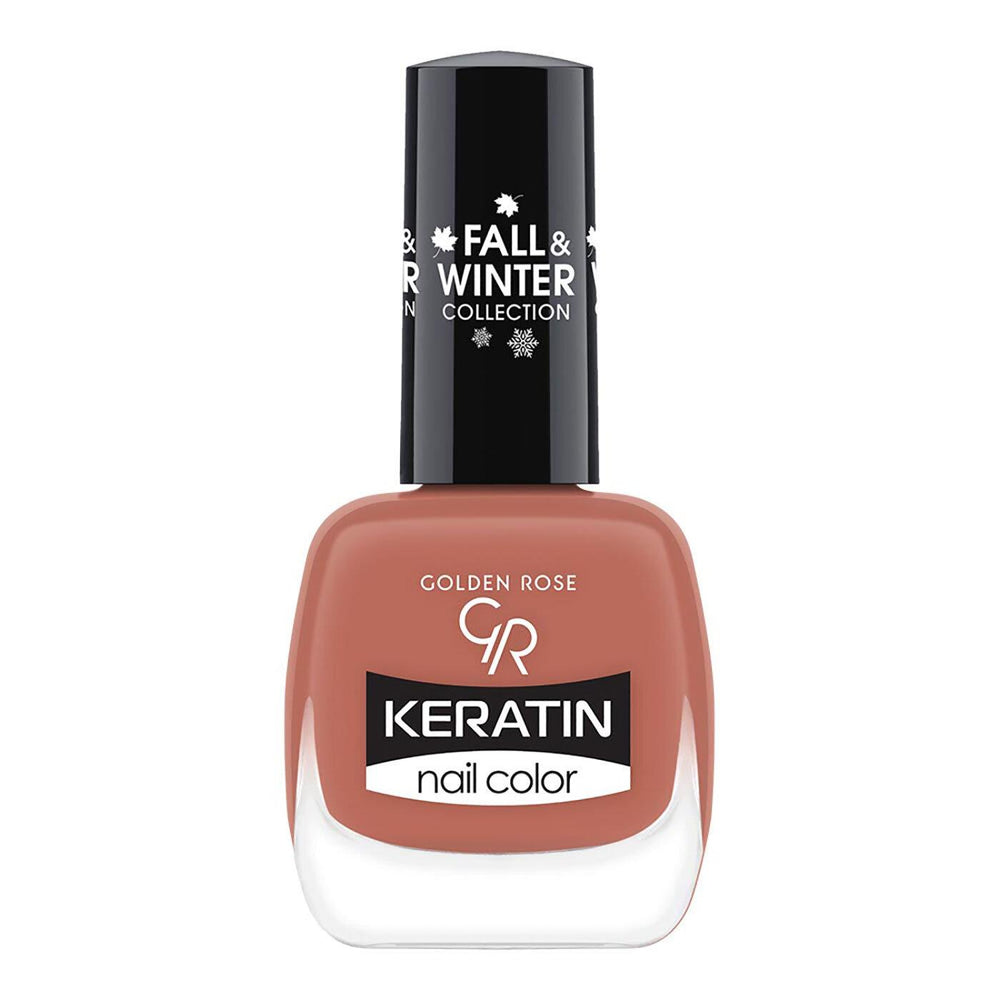 Golden Rose Keratin Nail Polish in Shade 208 for Glossy Nails