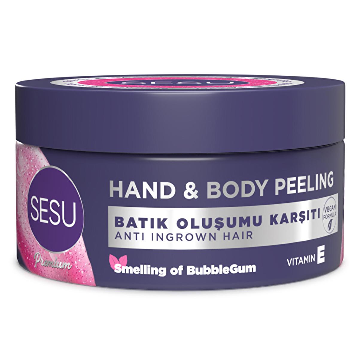 sesu body scrub 250ml, sesu skin exfoliator bubblegum scent, moisturizing body scrub with coconut oil Sesu El & Vücut Peelingi 250 ml - Gentle Exfoliating Body Scrub for Smooth, Glowing Skin | Bubblegum Scent Sesu Body Scrub - Exfoliating and Moisturizing Formula sesu, body-scrub, exfoliating-scrub, moisturizing, bubblegum-scent, skincare, gentle-exfoliation, dry-skin, spa-experience, ai-generated