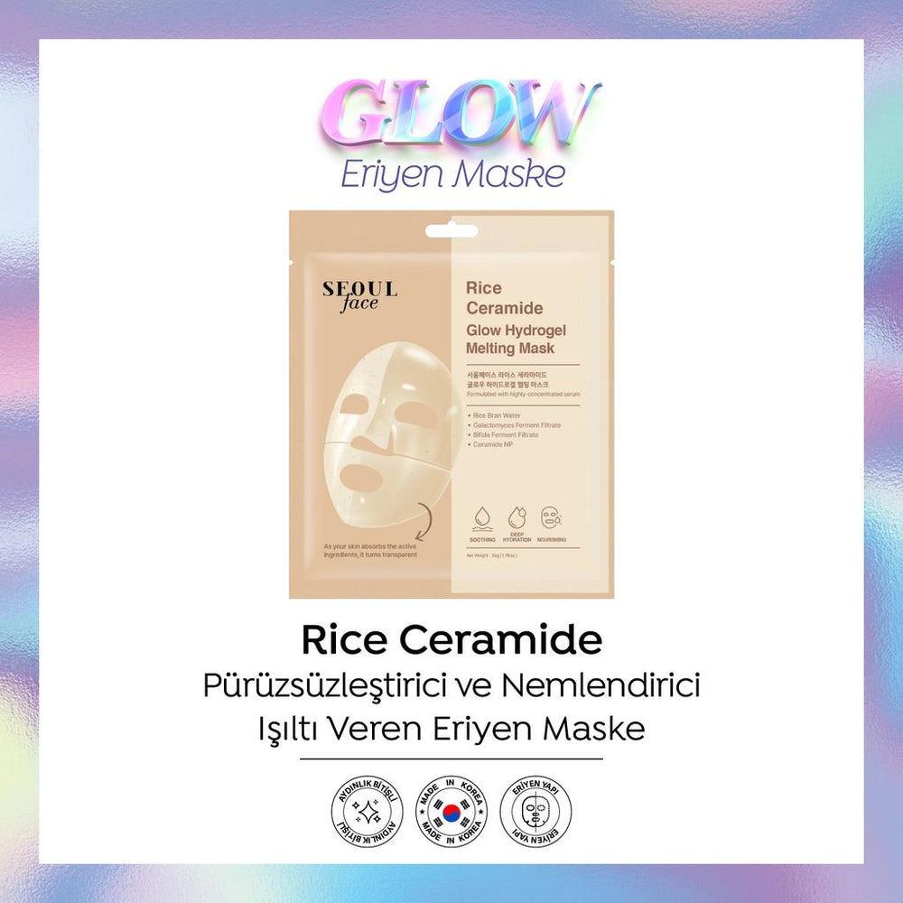 Dermal Rice Ceramide Glow Hydrogel Melting Mask 34g
