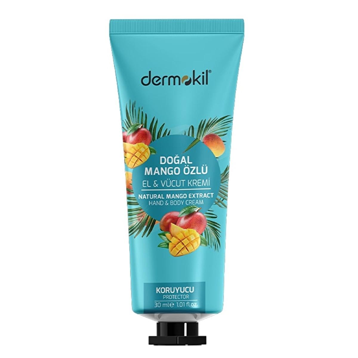 dermokil mango infused hand cream tube, 30ml dermokil hand cream with mango extract Dermokil Mango Infused Hand Cream - Deep Moisturizing for Dry Skin | 30 ml Dermokil Mango Infused Hand Cream 30ml hand-cream, moisturizer, dermokil, mango-extract, dry-skin, anti-aging, personal-care, skincare, ai-generated, natural-ingredients