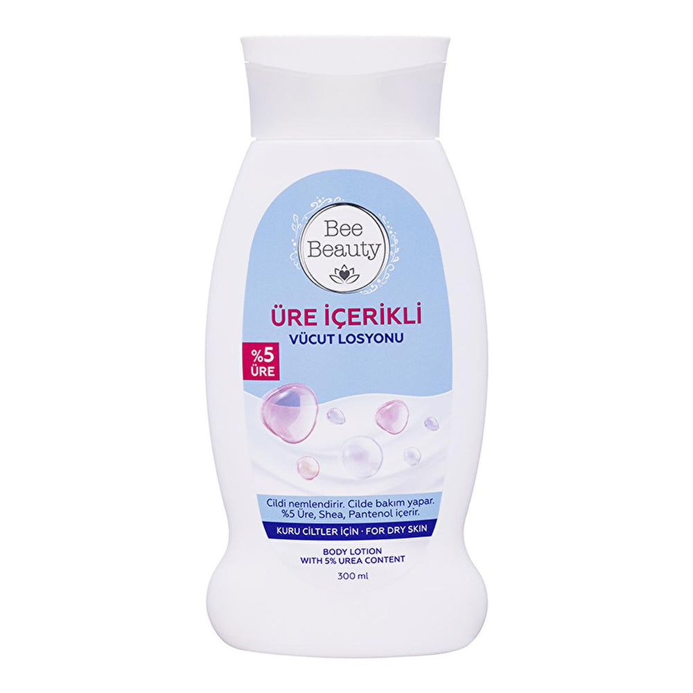 Bee Beauty Urea Body Lotion - 300ml Moisturizing Lotion for Dry Skin with Shea Butter & Panthenol - Face Cream