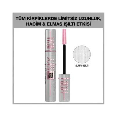 Maybelline Lash Sensational Sky High Mascara - Elmas Işıltı - Volumizing & Lengthening Formula Maybelline Lash Sensational Sky High Mascara - Volumizing & Lengthening Maybelline mascara, Lash Sensational Sky High, Elmas Işıltı mascara, volumizing mascara, lengthening mascara, dramatic eye makeup, beauty enthusiasts, cosmetic products, eye care, makeup essentials, volumizing lashes, lengthening lashes, Maybelline cosmetics, sparkly mascara, unique shade mascara
