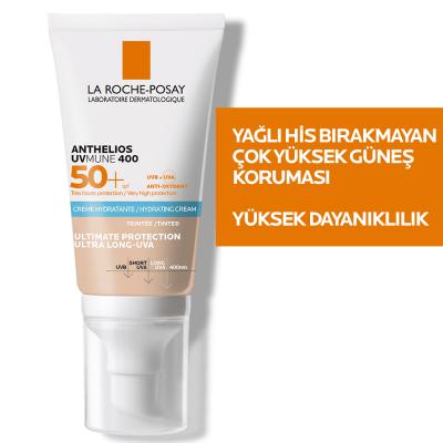 La Roche-Posay Anthelios UVMune SPF50+ Tinted Sunscreen: High UVA/UVB Protection, Moisturizing, Evens Skin Tone, Ideal for Sensitive Skin La Roche-Posay SPF50+ Tinted Sunscreen: Sensitive Skin Protection tinted sunscreen, SPF50+ sunscreen, sunscreen for sensitive skin, moisturizing sunscreen, UVMune sunscreen, La Roche Posay sunscreen, sunscreen with color, broad spectrum sunscreen, sun protection for face, hypoallergenic sunscreen, sunscreen, SPF 50+, face sunscreen, sensitive skin, UVA protection, UVB pro