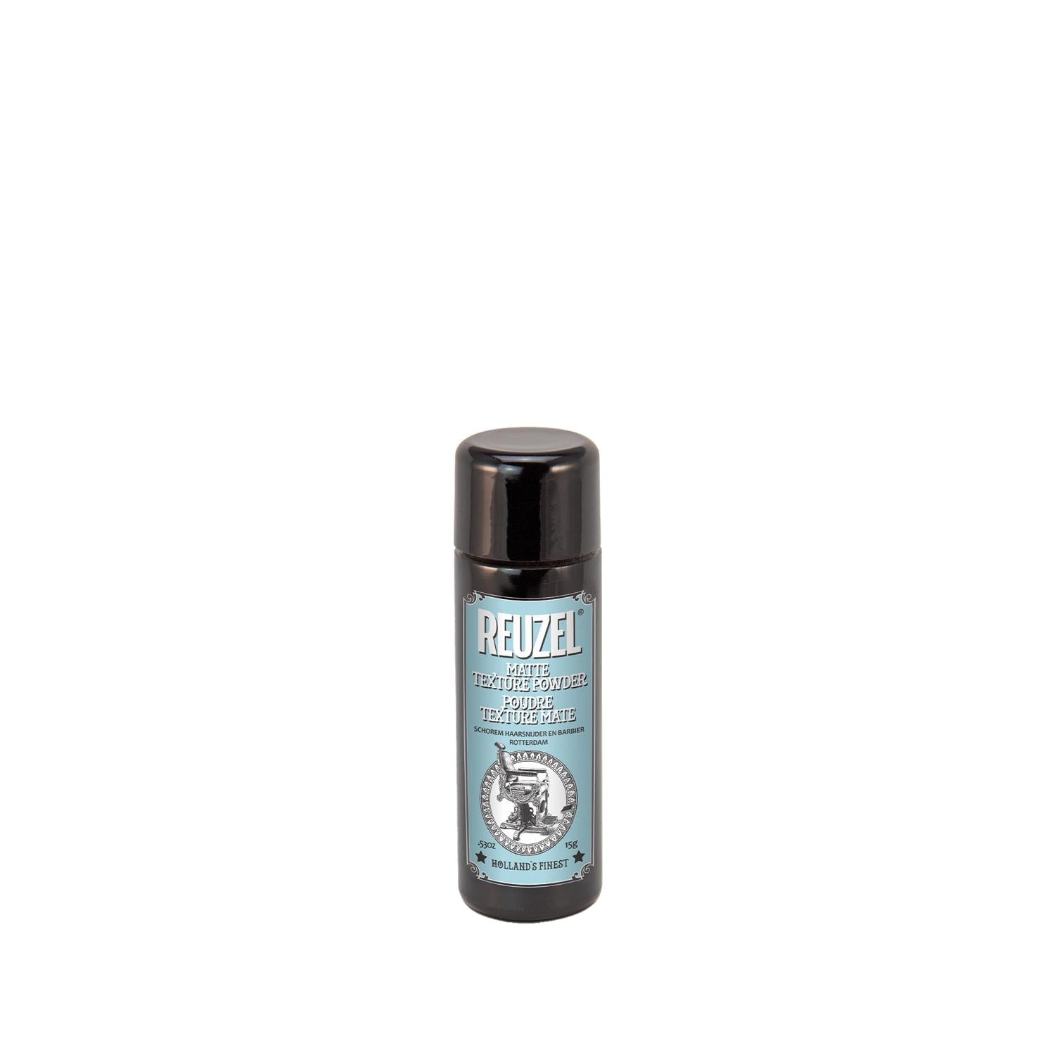 Reuzel Hair Styling Powder for Men & Women - Matte Finish, Adds Texture & Volume - 15g Reuzel Matte Texture Powder - Adds Texture & Volume hair texture powder, matte finish hair product, Reuzel hair styling, men's grooming products, styling powder for men, hair styling, grooming, texture powder, matte finish, Reuzel, men's hair products, women's hair products, hair care, styling products