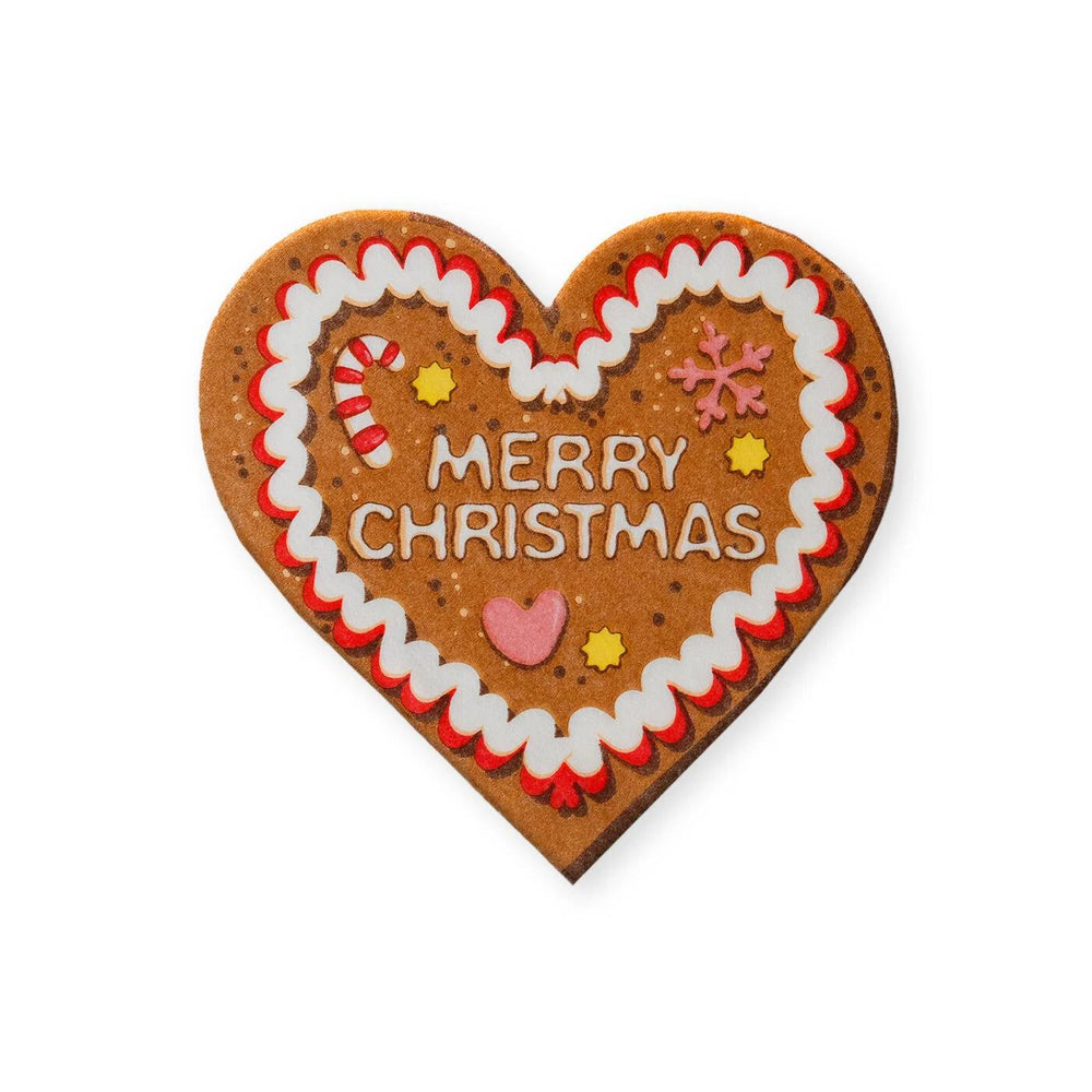 Alouette Christmas Heart Cake Napkins 12 Pack