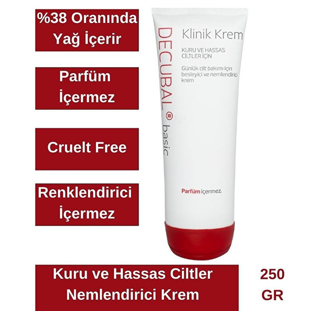 Decubal Moisturizing Cream for Dry & Sensitive Skin - Glycerin & Lanolin Rich, Fragrance-Free, 8.81 oz - view 3