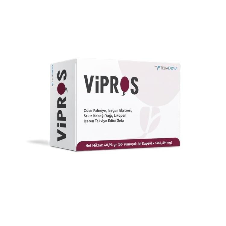 Vipros: Saw Palmetto Prostate Health Supplement - Supports Urinary Function, Antioxidant Defense, and Men's Overall Well-being - 30 Softgels Vipros Saw Palmetto Supplement - Prostate & Urinary Health Support Saw Palmetto supplement, Prostate health supplement, Pygeum Africana extract, Pumpkin seed oil capsules, Nettle extract supplement, Zinc supplement, Lycopene antioxidant, Selenium supplement, Men's health supplement, Urinary health support, Dietary Supplement, Prostate health, Urinary health, Men's heal