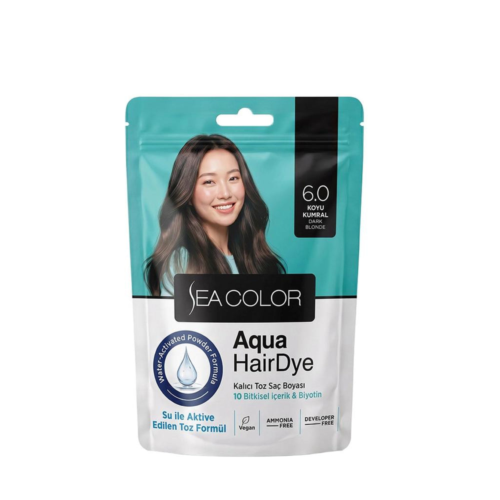 Sea Color Aqua Hair Dye Permanent Powder Hair Color 6.0 Dark Blonde