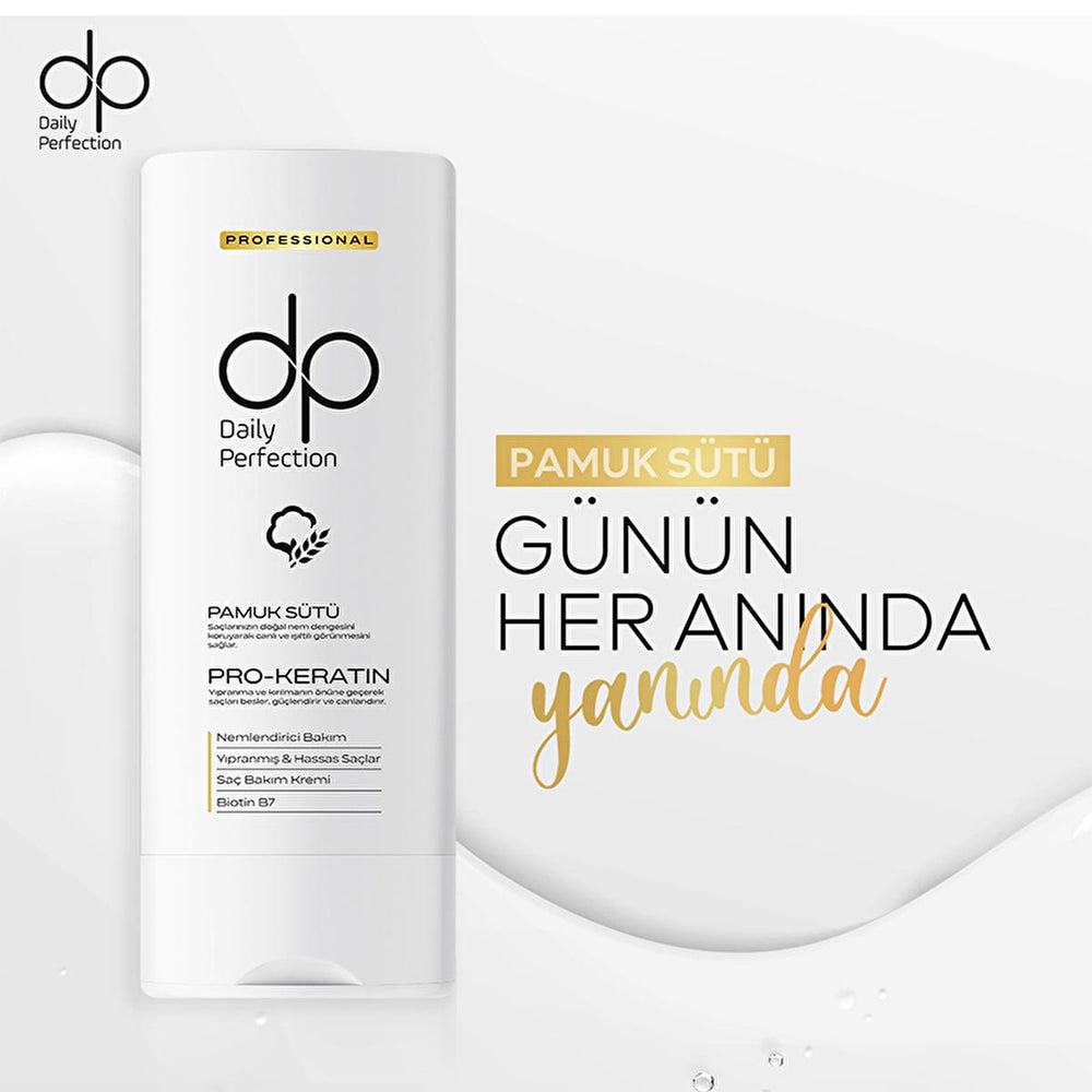 Dp Daily Perfection Hair Care Cream with Cotton Milk & Wheat Protein - 11.83 fl oz Nourishing Moisturizing Treatment - view 3