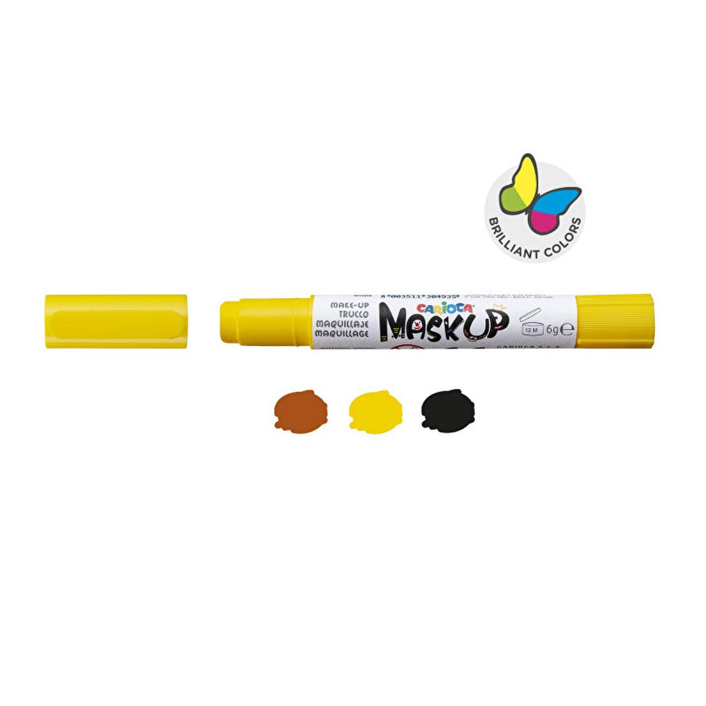 Carioca Non-Toxic Face Paint for Kids - 3 Colors, Water-Based, Dermatologically Tested - Skin Care