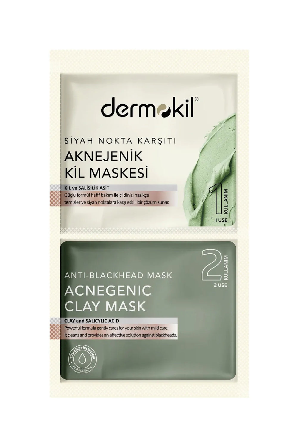Dermokil Blackhead Clay Mask, Two 7.5 ml Pack