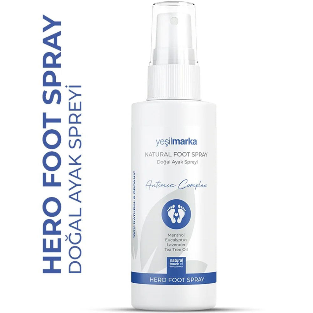 Yesilmarka Natural Hero Foot Spray Refreshing Deodorizer 100 ml