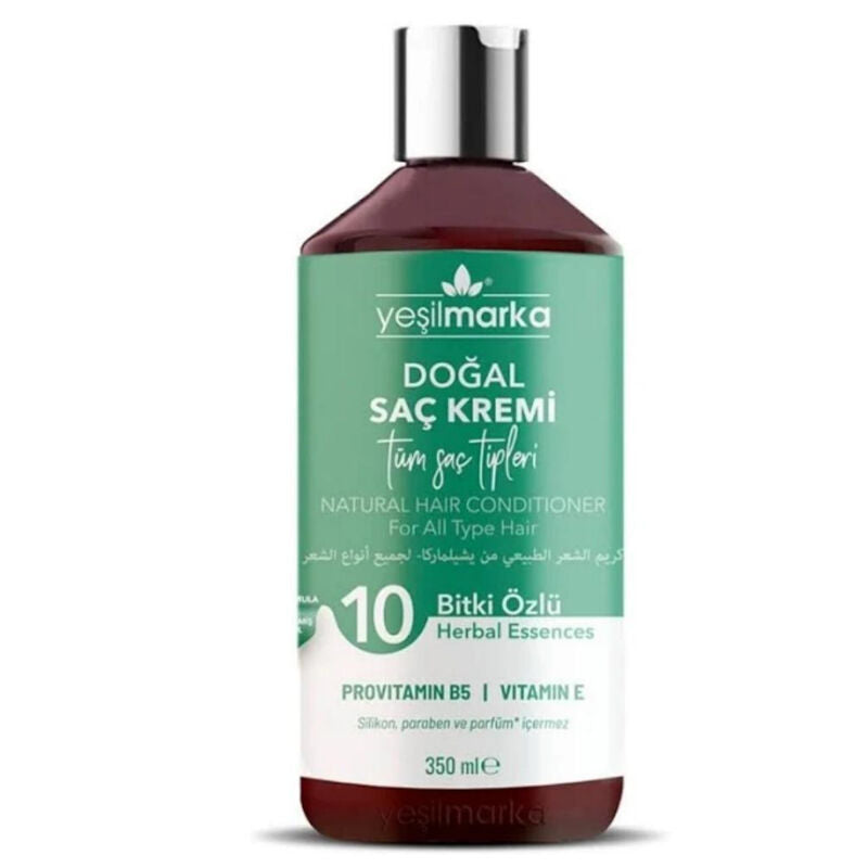 Yesilmarka Natural Hair Cream with Coconut and Argan Oil 350 ml