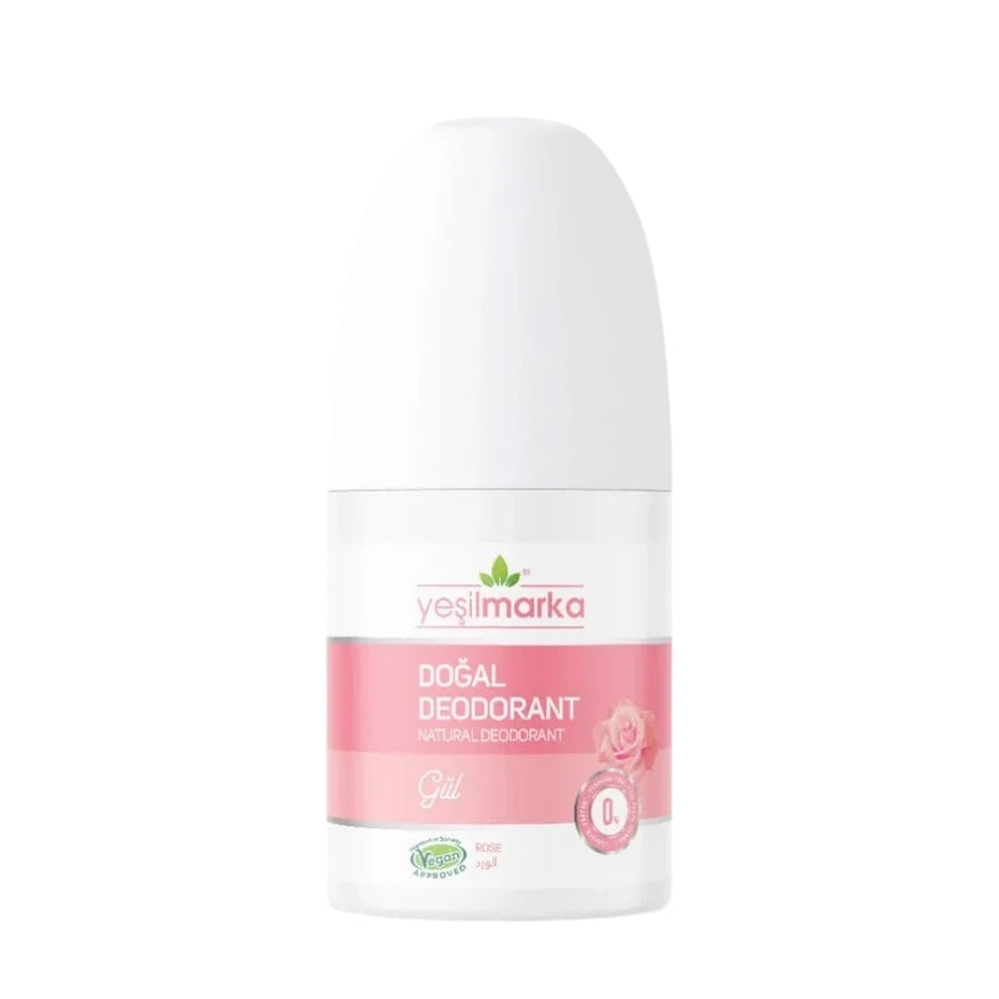 Yesilmarka Natural Rose Deodorant Roll-On for Freshness 50 ml