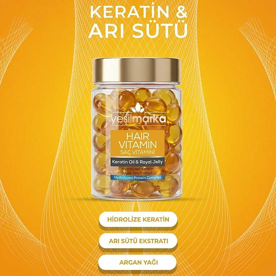 Yesilmarka Hair Vitamin Keratin Oil for Shine 15 ml