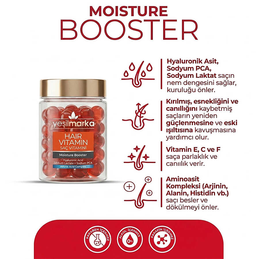 Yesilmarka Moisture Booster Hair Vitamin Oil 15 ml