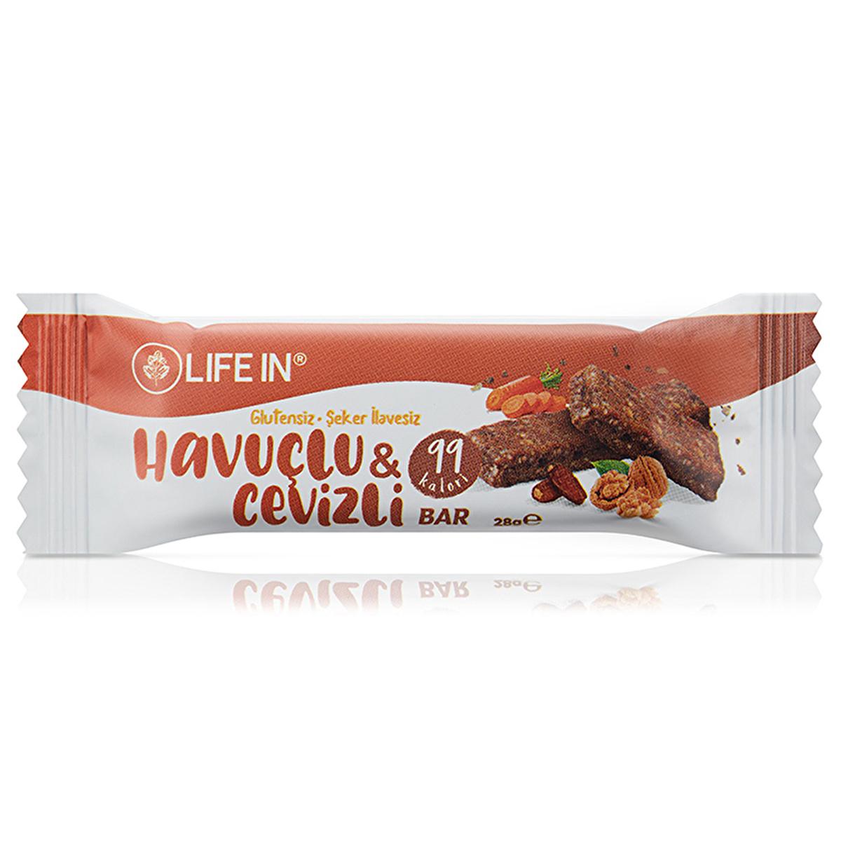 Life In Healthy Snack Cake - Gluten-Free, Sugar-Free, High Fiber Cake for Health-Conscious Individuals - 28g Life In Healthy Snack Cake - Gluten-Free & Sugar-Free healthy snack, gluten-free cake, sugar-free snack, natural ingredients, fiber-rich food, snack cake, health-conscious, parents, gluten intolerance, sugar intake, digestive health, weight management, cleaner labels, walnuts, cinnamon, breakfast on-the-go, afternoon snack, post-workout nutrition