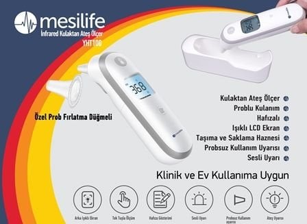 Mesilife YHT-100 Digital Ear Thermometer with Memory 1 Unit