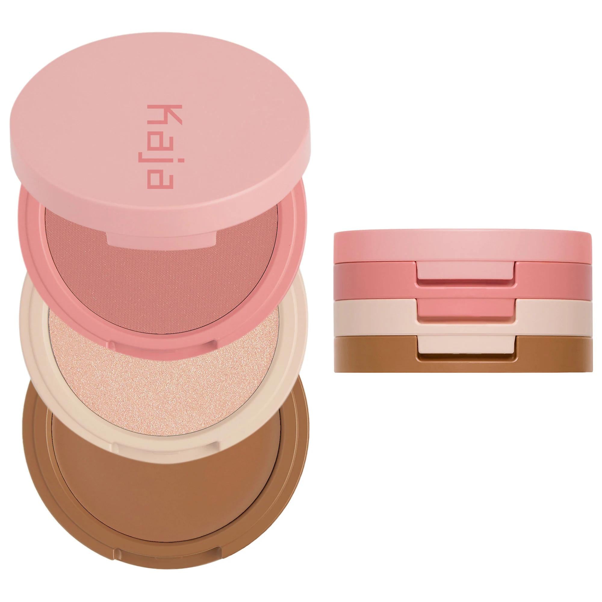 Face Bento Cream Bronzer, Powder Blush & Highlighter Sculpting Trio Makeup Palette - Cruelty-Free, Portable Cosmetics Face Bento Makeup Palette - Cruelty-Free & Portable makeup palette, bronzer blush highlighter trio, cruelty-free cosmetics, portable makeup, cream-to-powder makeup, beauty essentials, on-the-go beauty, multi-functional makeup, natural beauty products, ethical cosmetics, makeup for travel, compact makeup, seamless finish, moisturizing makeup