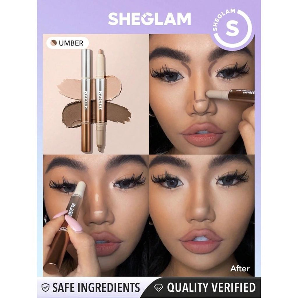 Sheglam Fine Line 2-in-1 Nose Pen Blush in 02 Umber
