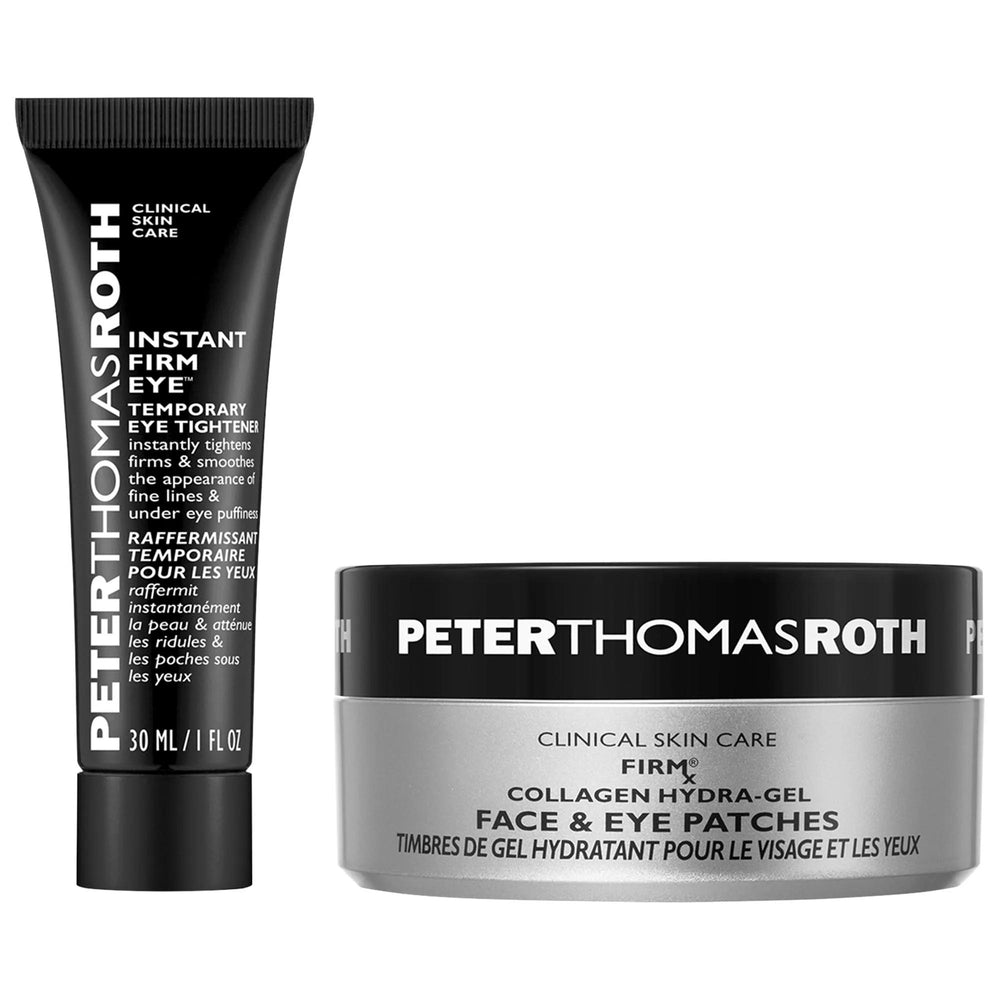 FIRMx Duo: Instant Firming Skincare Kit - Visibly Reduce Wrinkles, Under-Eye Bags & Puffiness with Collagen & Eyeliss Peptide FIRMx Duo: Firming Skincare Kit | Wrinkle & Puffiness Reducer firming skincare kit, anti-aging eye treatment, collagen face patches, wrinkle reducer, under-eye puffiness treatment, instant eye tightener, Firm-A-Tite, Eyeliss peptide, collagen hydra-gel, fine lines treatment, skincare kit, anti-aging, wrinkle treatment, eye bags, puffiness, collagen, hydra-gel, fine lines, skincare, b