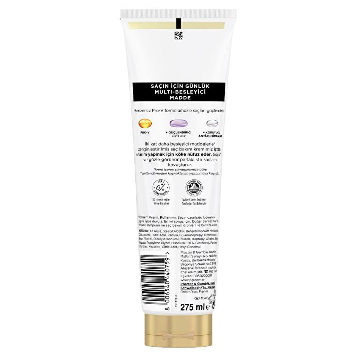 Pantene Doğal Sentez Hair Care Cream for Weak & Lifeless Hair - Nourishing, Strengthening & Shine - 9.30 fl oz Pantene Doğal Sentez Hair Cream - Nourishing & Strengthening Pantene Doğal Sentez, Hair care cream, Nourishing hair cream, Hair strengthening product, Natural hair care product, Sulfate-free hair care, Paraben-free hair care, Hair nourishment, Hair strengthening, Visible shine, Weak hair, Lifeless hair, Pro-V nutrients, Swiss Vitamin Institute tested, Eco-friendly packaging, Recyclable packaging, H
