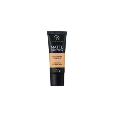 Golden Rose Vegan Matte Perfection Full Coverage Foundation - Long Lasting & SPF15 Golden Rose Vegan Full Coverage Foundation - Matte Finish & SPF15 Vegan Foundation, Full Coverage Makeup, Long Lasting Foundation, Matte Finish Foundation, SPF15 Foundation, Golden Rose, Foundation Makeup, Vegan Beauty Products, Cosmetics, Makeup Essentials, Beauty Products for Sensitive Skin