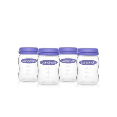 Lansinoh Breast Milk Storage Bottles Set of 4 - BPA Free, Dishwasher Safe, Compatible with Lansinoh Breast Pumps - view 2
