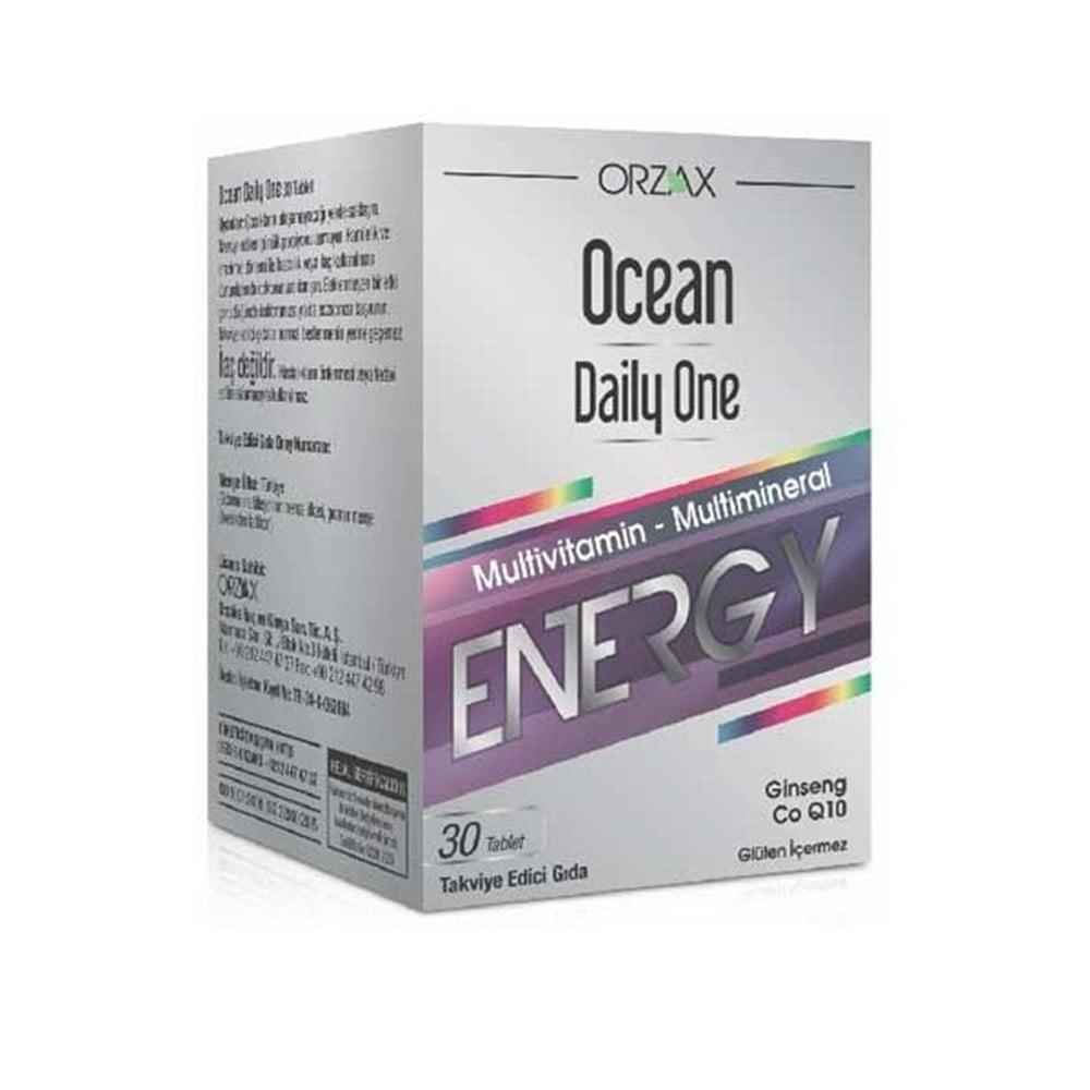 Ocean Daily One Energy Multivitamin Supplement - Boost Energy, Supports Overall Health - 30 Tablets Ocean Daily One Energy Multivitamin - Boost Energy & Support Health Multivitamin Supplement, Dietary Supplement, Vitamin and Mineral Supplement, Energy Boosting Supplement, CoQ-10 Supplement, Ginseng Supplement, Health and Wellness, Nutrition, Energy Enhancement, Immune Support, Overall Health