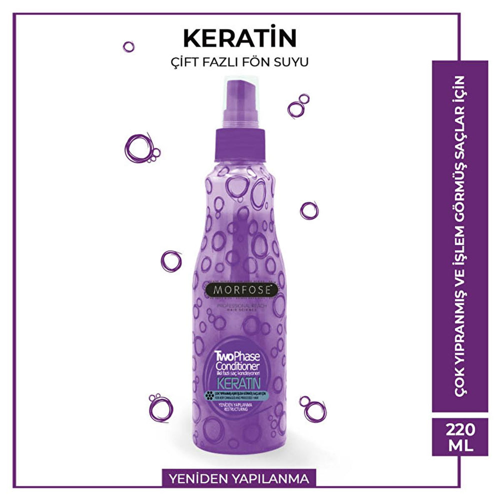 Morfose Keratin Dual-Phase Leave-In Conditioner for Dry Damaged Hair - 7.44 fl oz - view 2