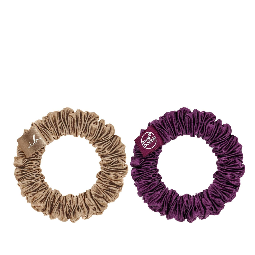 Invisibobble Sprunchie Slim The Snuggle is Real 2-Piece Hair Accessories for Stylish Hair Ties - Hair Accessories