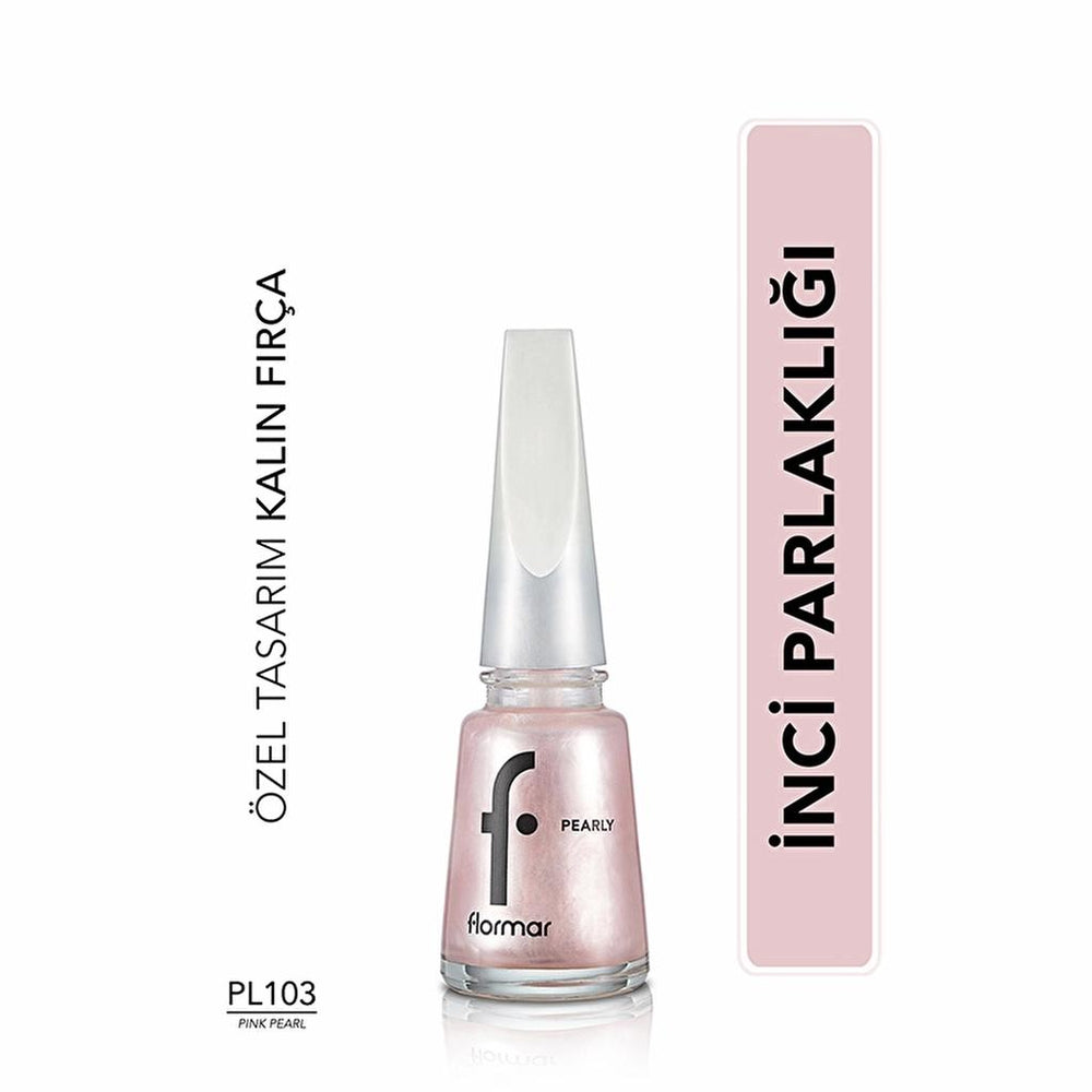 Flormar Pearly Yoğun Pigmentli ve Sedef Yansımalı Oje 103 Pink Pearl