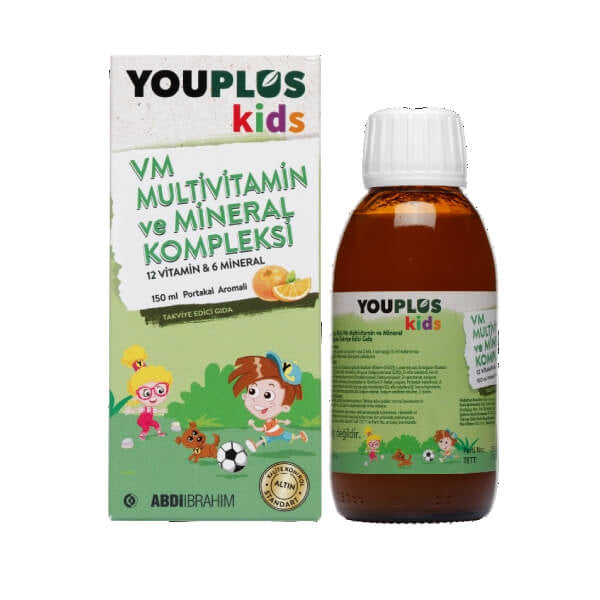 Youplus Kids VM Multivitamin and Mineral Syrup 150 ml