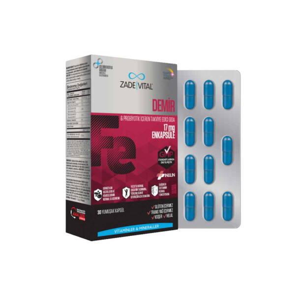Zade Vital Iron Supplement with Prebiotic Support - 30 Capsules for Adults and Children Over 11 Zade Vital Iron Supplement 30 Capsules Iron Supplement, Dietary Supplement, Prebiotic Support, Adult Health Supplements, Zade Vital Iron, Health Supplements, Gut Health, Iron Deficiency, Prebiotics, Inulin, AB Fortis, Women's Health, Men's Health, Teen Health, Nutrition Supplements