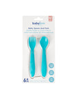 Babyjem Baby Utensil Set - Soft Baby Cutlery & Dishwasher Safe Feeding Tools for Self-Feeding Infants Baby Utensil Set - Soft & Safe for Infants baby utensil set, baby feeding set, soft baby cutlery, dishwasher safe baby utensils, baby self-feeding tools, baby friendly cutlery, infant feeding utensils, baby feeding accessories, baby care products, parenting essentials