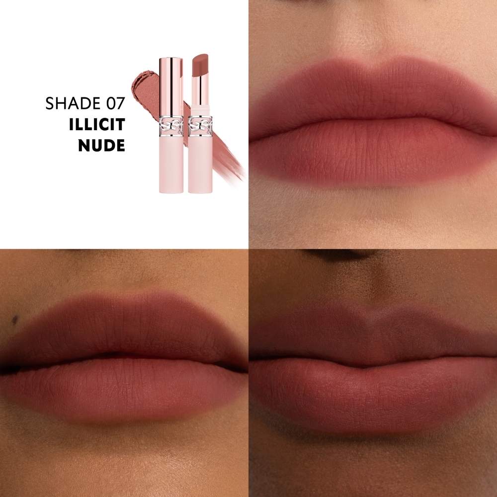 YSL Lovenude Lip Blusher 07 Illicit Nude Matte Lipstick