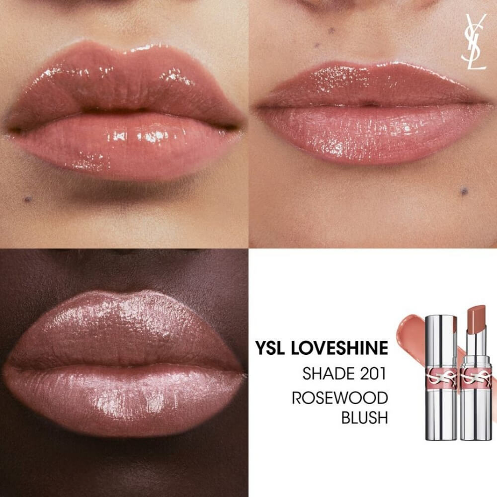 YSL Loveshine Lipstick 201 High-Shine Hydrating Lip Color