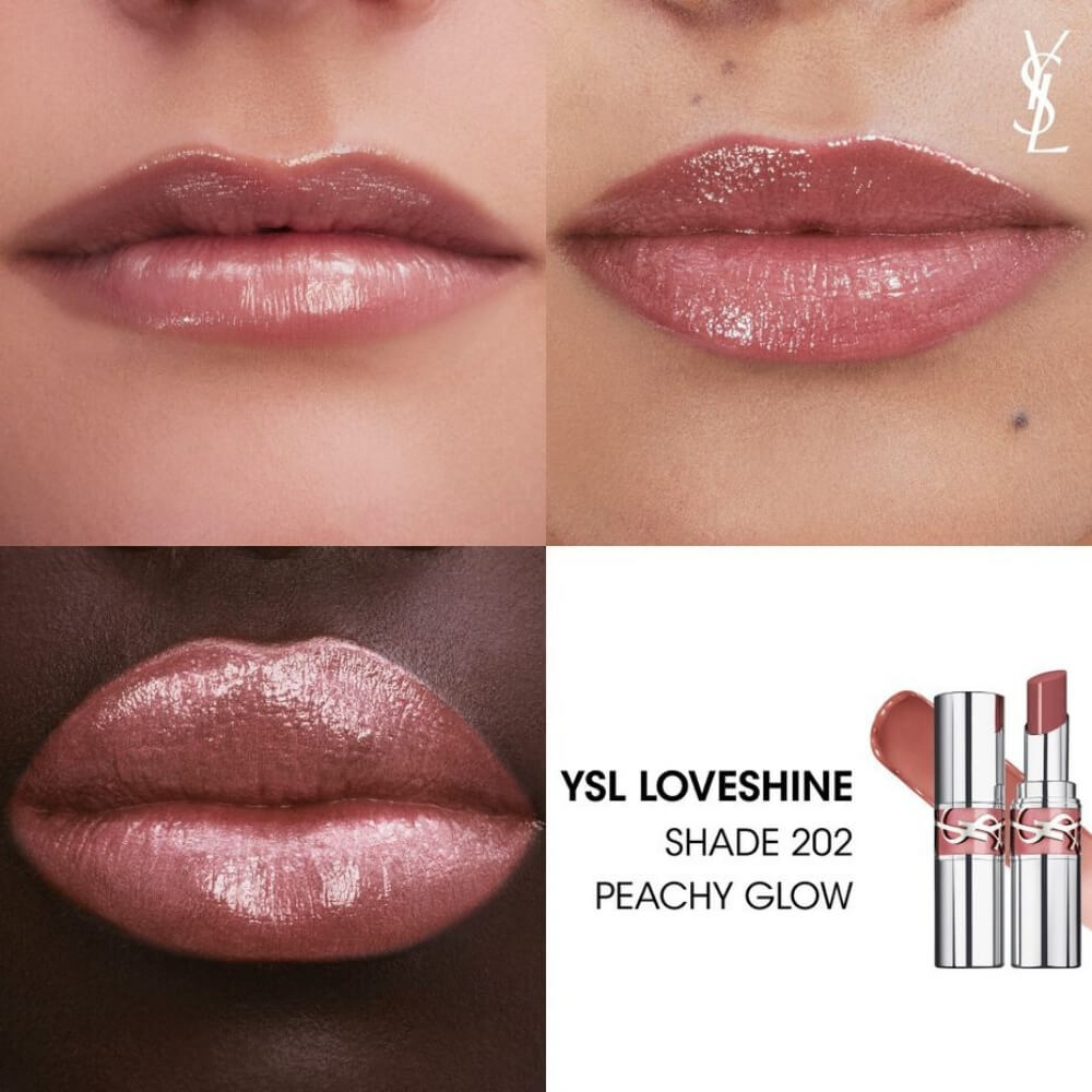 YSL Loveshine Lipstick 202 High-Shine Hydrating Color