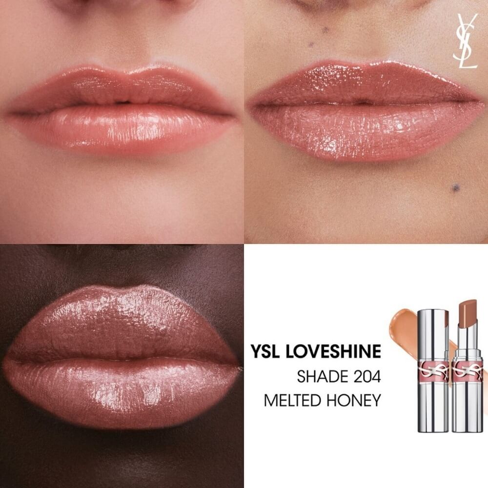 YSL Loveshine Lipstick 204 High-Shine Hydrating Lip Color