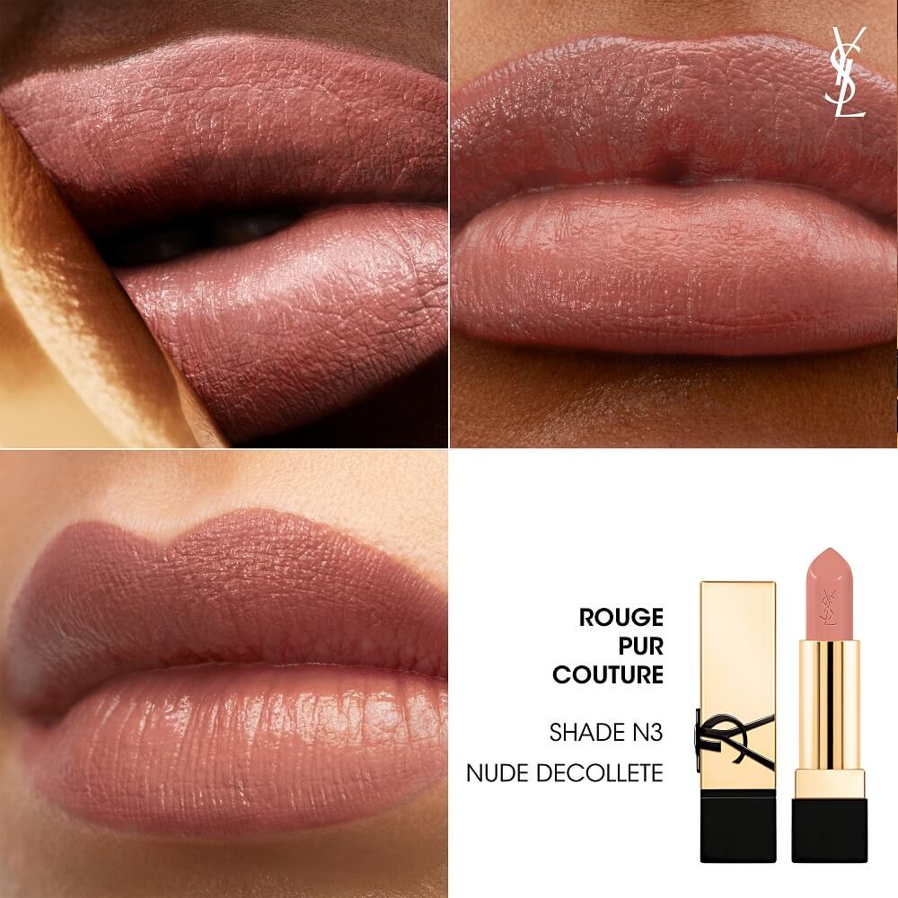 YSL Rouge Pur Couture Lipstick N3 Velvet Finish Lip Color