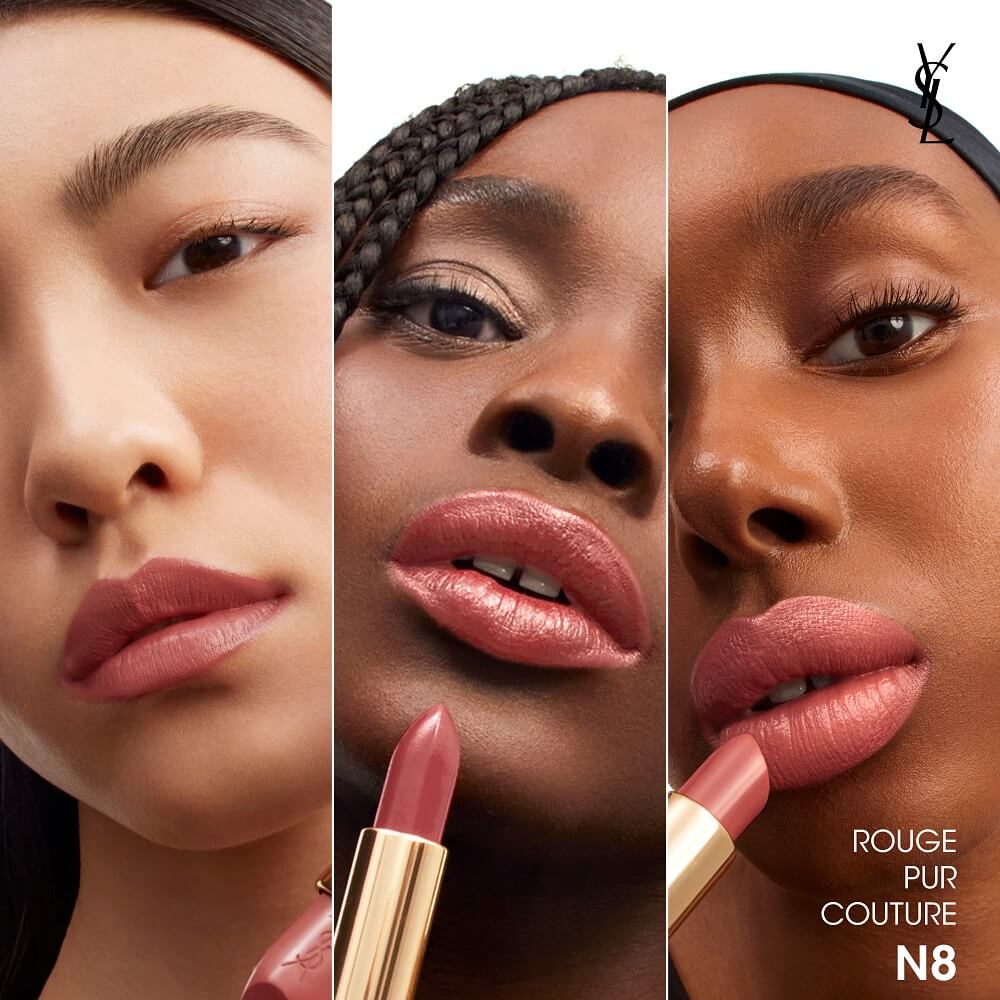 YSL Rouge Pur Couture Lipstick N8 Velvet Finish 3.8g