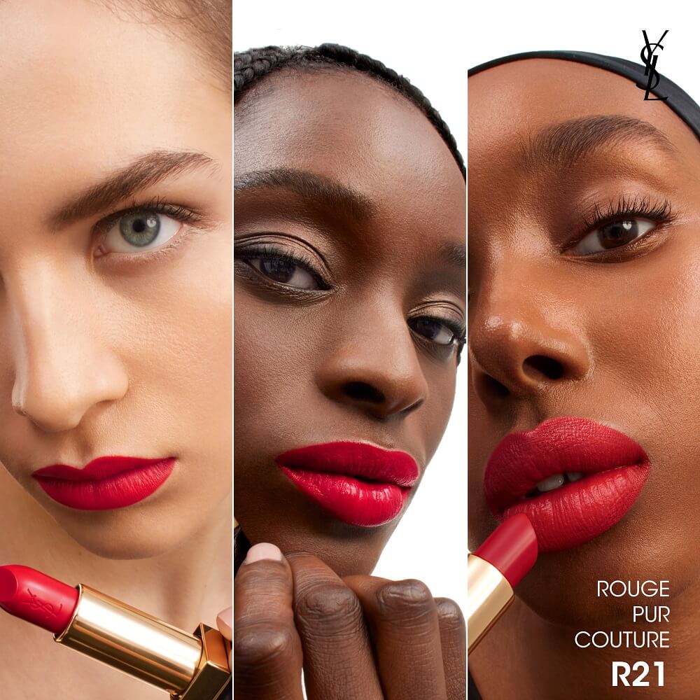 YSL Rouge Pur Couture Lipstick R21 Velvet Finish 3.8g
