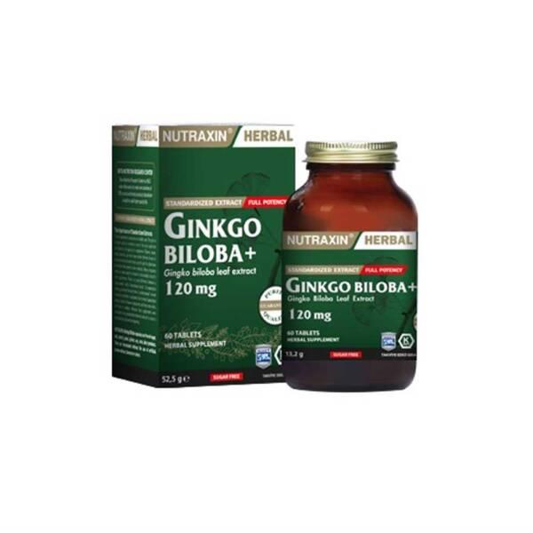 Nutraxin Ginkgo Biloba 120 mg Supplement - Brain Health & Cognitive Support for Adults, 60 Capsules - image 2