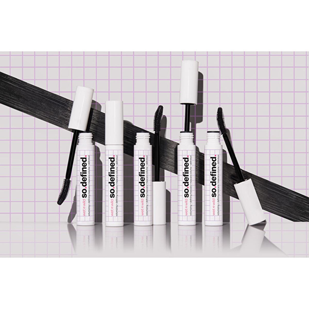 wet n wild Mega So Define Volumizing Mascara: Dramatic Volume, Definition &amp; Vitamin E for Lash Health wet n wild Volumizing Mascara: Get Dramatic, Defined Lashes volumizing mascara, defining mascara, vitamin E mascara, mega volume mascara, wet n wild mascara, lash volumizer, lash definer, affordable mascara, long lasting mascara, mascara, volume mascara, define lashes, lengthening mascara, makeup, cosmetics, eye makeup, beauty, dramatic lashes, fuller lashes, vitamin E, spiral brush, no clump mascara, gifts