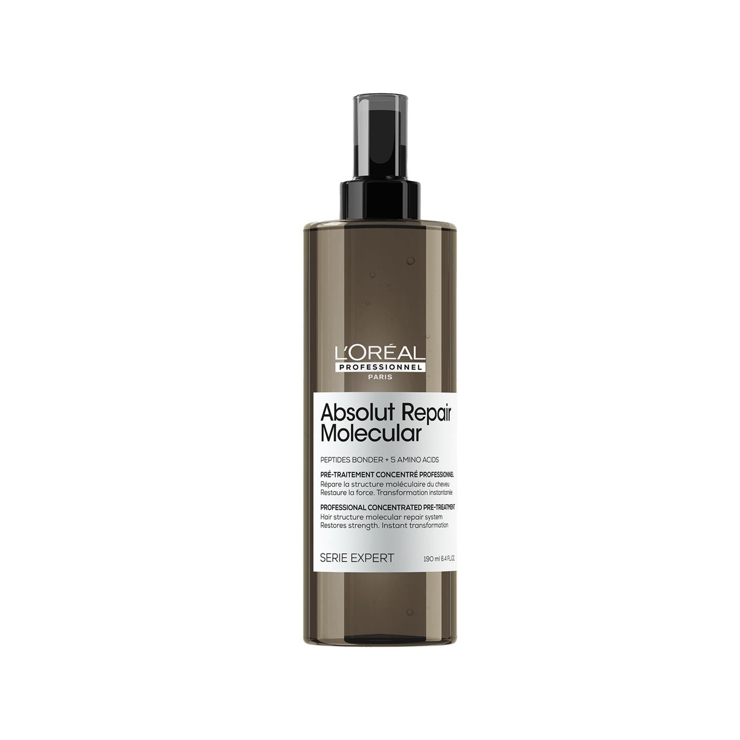 L'Oreal Professionnel Paris Serie Expert Absolut Repair Molecular Pre-Treatment for Damaged Hair, 6.43 fl oz - Intensive Nourishment and Repair L'Oreal Professionnel Paris Absolut Repair Pre-Treatment for Damaged Hair L'Oreal Professionnel Paris, Serie Expert Absolut Repair, Hair pre-treatment, Damaged hair repair, Molecular hair repair, Hair care, Luxury hair care, Professional hair products, Hair repair treatment, Nourishing hair care, Salon quality hair products